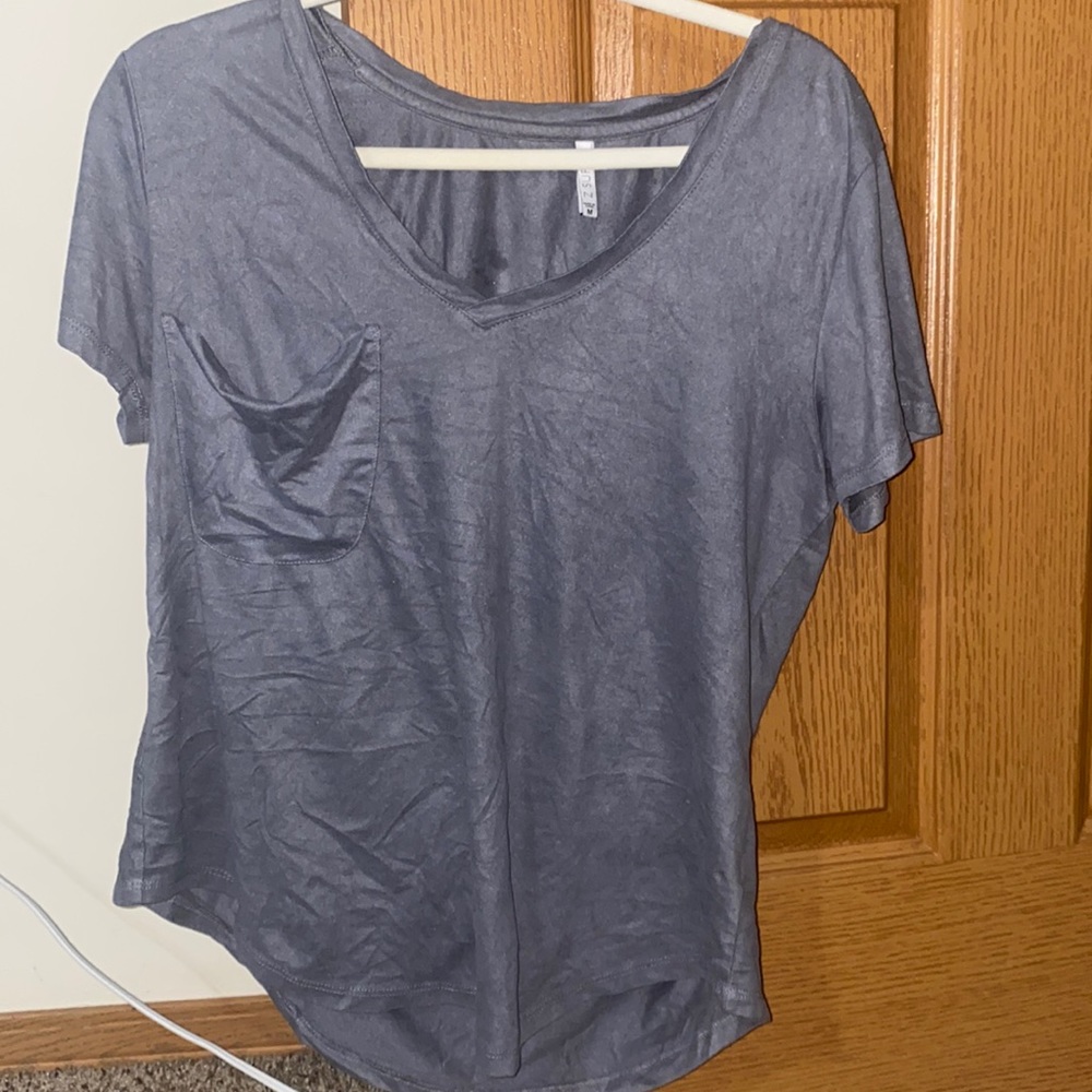 M suede tshirt